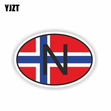 YJZT-pegatina reflectante para coche, calcomanía de PVC 6-0202, código de país de Noruega, 9CM x 6CM 2024 - compra barato