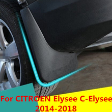 Car Mud Flaps Mudflaps Splash Guards Mud Flap Mudguards Fender Front Rear Styling Exterior For CITROEN Elysee C-Elysee 2014-2018 2024 - buy cheap