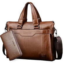 2018 New PU Leather Men Handbags Casual Business Mens Messenger Bags Fashion Men's Travel Crossbody Bag Male Laptop Briefcase 2024 - buy cheap