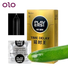 OLO 12 unids/pack condones Ultra delgados grandes lubricación de látex Natural tiempo retrasar el pene manga juguetes sexuales para hombres 2024 - compra barato