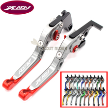 Palancas de embrague de freno extensibles ajustables, CNC, superior de motocicleta roja de titanio, para Honda XADV 750 2017 2018 con logotipo X-ADV 2024 - compra barato