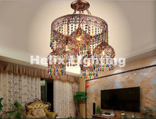 Подвесные светильники Tiffany Crystal 4 + 1L, полукруглые подвесные светильники в богемном стиле, AC110-240V, бесплатная доставка 2024 - купить недорого