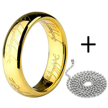 Напечатанное слово кольца золотого цвета с цепочкой из бисера 316L нержавеющая сталь для мужчин и женщин ювелирные изделия оптом 2024 - купить недорого