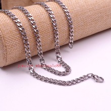 8mm MENS Boys Chain   Curb Link Stainless Steel Necklace 24'' 2024 - buy cheap