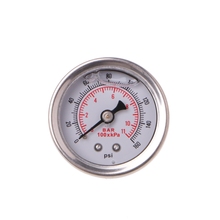 Fuel Pressure Regulator Gauge 0-160 Psi / Bar Liquid Fill Chrome Fuel Oil Gauge 2024 - buy cheap