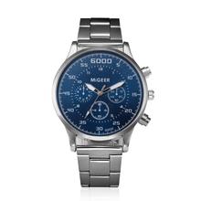 2019 Relogio masculino мужские часы из нержавеющей стали с кристаллами Аналоговые кварцевые наручные часы Роскошные повседневные мужские часы браслет для мужчин 2024 - купить недорого
