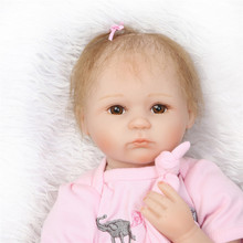 Fashion baby doll reborn 16"40cm soft silicone reborn baby for children gift toys bebe alive reborn bonecas 2024 - buy cheap