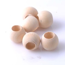 16x19mm 50pcs big hole Natural Flat round Wooden Wheel Beads Fit Jewelry DIY MT0686 2024 - buy cheap