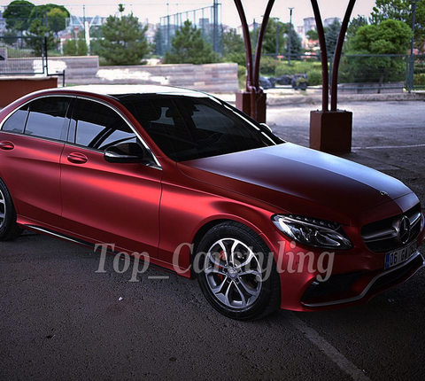 Red Matte Chrome Vinyl Wrap Car Wrap Film Vehicle Covering Foil With Air Release Air Bubble Free Protwraps 1 52x18m Buy Cheap In An Online Store With Delivery Price Comparison Specifications