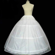 Hot Sale Wedding Accessorieds 3 Hoop Crinoline Petticoats Ball Gown Wedding Skirt Petticoats In Stock Petticoa 2024 - compre barato
