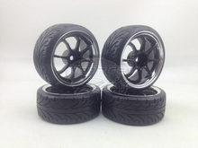 Rc pneus deriva do pneu da roda Rim W8S1CK duro 3 mm o ( Chrome + pintura ) se encaixa para 1:10 deriva carro 2024 - compre barato