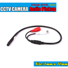Мини аудио CCTV Микрофон для видеонаблюдения широкодиапазонный звуковой пикап аудио монитор для камеры безопасности 2024 - купить недорого