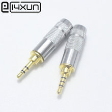 EClyxun 1Pcs Metal Shell 2.5mm Stereo Audio Jack 3/4 Pole Male Connector Solder for Headphones Speaker Cable Adapter 2024 - buy cheap