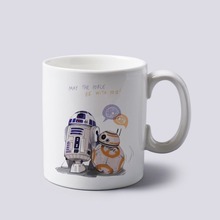 Star Wars mugs R2d2 mugs Meet Bb8 cool photo porcelain The Force Awakens birthday gifts coffee mug ceramic Tea Cups white mug 2024 - buy cheap