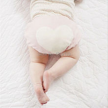 Cubierta de pañal de algodón para bebé, pantalones de diseño de corazón bombacho corto, 3 colores 2024 - compra barato
