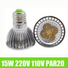 Супер яркие GU 10 E27 лампочки с регулируемой яркостью Светодиодные теплые/белые 85-265 в 9 Вт 12 Вт 15 Вт GU10 Par 20 светодиодные лампы GU 10 светодиодные прожекторы 2024 - купить недорого