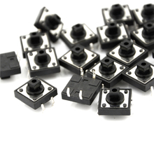 20 piezas de botón táctil, interruptor de PCB momentáneo de 12x12x7,3 Mm, venta al por mayor, TC-1212T, 24V, 50ma 2024 - compra barato