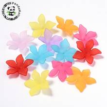 50pcs Mix Frosted Acrylic Flower Loose Bead For Jewelry Making DIY Findings Accessories Decor ,29x27x8mm ,hole: 2mm F70 2024 - buy cheap