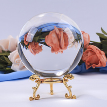 6/7/8CM Photography Crystal Ball FengShui Divination Quartz Glass Ball Ornament Travel Take Pictures Table Decor Home Decors 2024 - buy cheap