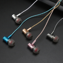 100pcs In-ear 3.5mm Wired Earphone metal Subwoofer Earphones Smartphone Headset With Mic for Android iPh Universal 2024 - buy cheap