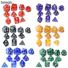 10pcs/set Polyhedral Dice Set Game Dice for DND RPG MTG Math Teaching D4 D6 D8 D10 D% D12 D20 2024 - buy cheap