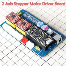 Плата управления шаговым двигателем с ЧПУ, 20 шт./лот, 2 оси, USB, 12 В, мощность для лазерного гравера (6,8) 2024 - купить недорого