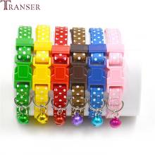 Transer Pet Dog Supplies Cute Polka Dot Print Nylon Dog Collar with Bell For Small Dogs 80124 2024 - buy cheap