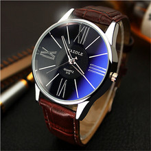 Relógios homens marca de luxo Mens relógios de negócios de couro moda Quartz Men Watch Women à prova d ' água relógio de pulso Relogio masculino 2024 - compre barato