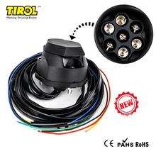 Tirol 7 Pin Trailer Socket Box PVC with Waterproof with 1.5m cable 12v Europe Trailer Wiring Connector T25557b 2024 - buy cheap
