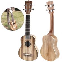 Ukelele Soprano delicado de 21 pulgadas cebra madera 15 traste cuatro cuerdas guitarra Ukelele instrumento Musical de cuerda 2024 - compra barato