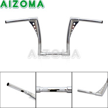 12" Rise Motorcycle Handlebar Chrome APE Hanger 1-1/4" Fat Bar for Harley Dyna Sportster XL Touring FLH FLHT FLHR 30-1/2" Wide 2024 - buy cheap