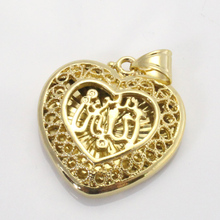 ALLAH MUSLIM heart shape fashion pendant & necklace for women & men, charm Islam Gift & Jewelry 2024 - buy cheap