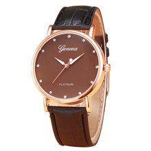 Часы Timezone #301, ретро-дизайн, унисекс, кожаный ремешок, аналоговые кварцевые наручные часы из сплава, под платье, женские часы 2024 - купить недорого