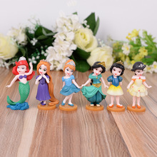 Bonecos decorativos da disney com 6 "em pvc", bonecos de ação para decoração branca de neve, modelos de brinquedos de desenho animado, presentes para meninas 2024 - compre barato