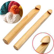 Новая бамбуковая ручка 20/25 мм, крючок для вязания, пряжа для свитера, спицы для вязания, 20 см 2024 - купить недорого