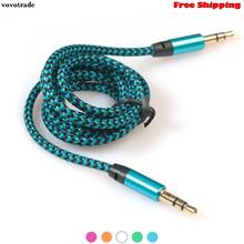 vovotrade Hifi 3.5mm Stereo Car Auxiliary Audio Cable Male To Male for Smart Phone FOR Smartphone Cellphone Phones Drop Shipping 2024 - buy cheap