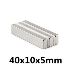 5/10/20 pcs N35 Strong Square NdFeB Rare Earth Magnet 40*10*5 mm Neodymium Magnets 40x10x5mm 2024 - buy cheap