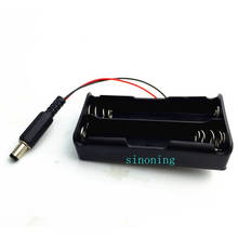 Black Plastic 2x 18650 Battery Storage Box Case 2 Slot Way DIY Batteries Clip Holder Container DC plug 7.4V 2024 - buy cheap