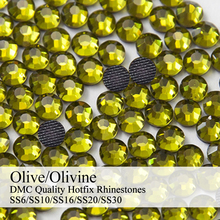 Polaris SS6-SS30 Machine Cut Olive Strass DMC Hotfix Rhinestones For Garment Accessories 2024 - buy cheap