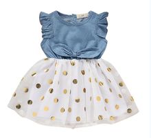Платье принцессы с цветочным рисунком для маленьких девочек 1-6 лет кружевные фатиновые платья для маленьких детей 2024 - купить недорого