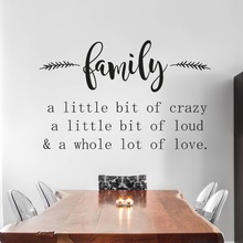 Family Wall Sticker Home Love Quote Vinyl Wall Decal Removable Living Room Decoration Sweet Family Vinyl Wall Murals  AZ166 2024 - buy cheap