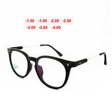 0 -1 -1.5 -2 -2.5 -3 -3.5 -4 Finished Myopia Glasses Men Short-sight Eyewear Black Transparent Frame Women Myopia Glasses 2024 - buy cheap