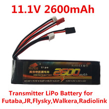 11,1 V 3S 2600 mAh Передатчик Lipo батарея для Futaba JR Flysky WFLY Walkera DEVO10 RadioLink RC радио пульт дистанционного управления 2024 - купить недорого