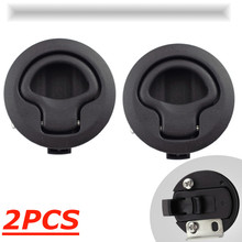 2 PCS Black Non-locking Flush Boat marine Deck Latch Flush Pull Latches Slam lift handle Deck Hatch marine hardware Plastic 2024 - buy cheap