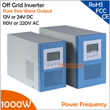 Частота питания 1000 Вт, 12 В или 24 В постоянного тока в 110 В переменного тока или 220 В, немодулированный синусоидальный сигнал, сетевой инвертор с функцией сетевого заряда 2024 - купить недорого