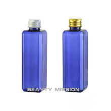 BEAUTY MISSION-botella de cosméticos vacía, bote cuadrado de emulsión, con tapa de aluminio, color azul, 24 Uds., 250ml 2024 - compra barato