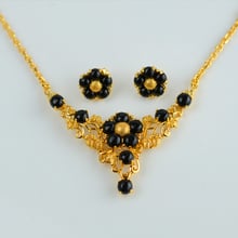 Anniyo Flower Jewelry sets for Women Trendy Flowers Necklace Earrings Hawaiian Bride Wedding Gifts #011304 2024 - buy cheap