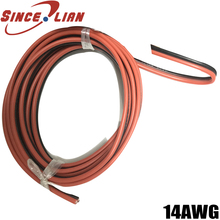 2pin 14awg Silicone Electrical Wire Extension Cable Wire Cord  Black and Red 2 Conductor Parallel Wire line Soft and Flexible 2024 - buy cheap