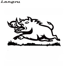 Langru FWild Boar Ready To Attack Vinyl Car Sticker Decal Accessories Fun Car-styling Jdm 2024 - buy cheap