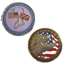 De metal personalizado moeda de dupla-face baixo preço bandeira Americana moeda com caixa de veludo 2024 - compre barato